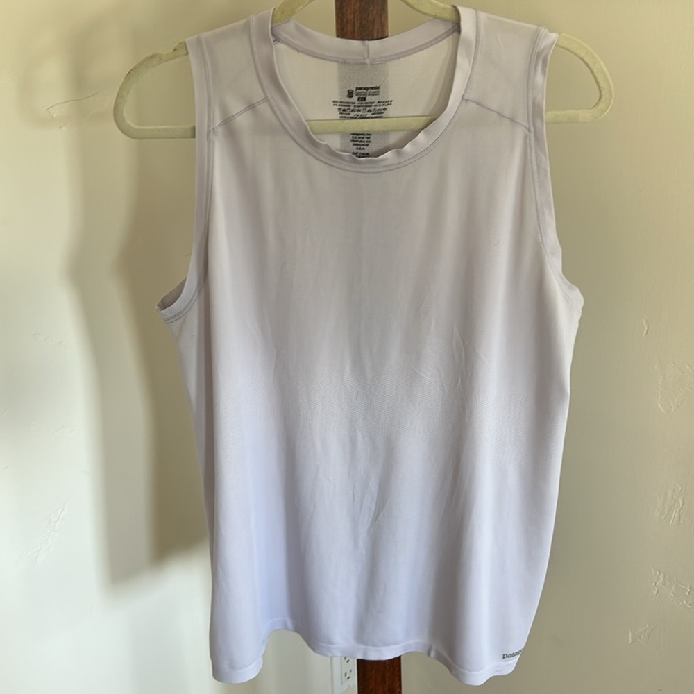 Patagonia Pale Lavender‎ Relaxed Muscle Tee/Crew Sleeveless Shirt Women’s SizeXL